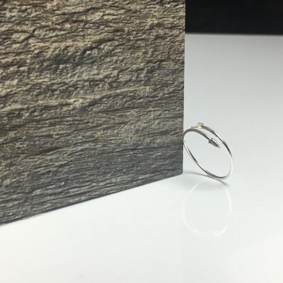 [#A123] 925 Silver Arrow Ring - Picture 6 of 7